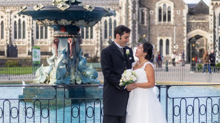 クライストチャーチフォトウエデイング Adrien様＆Yui様
